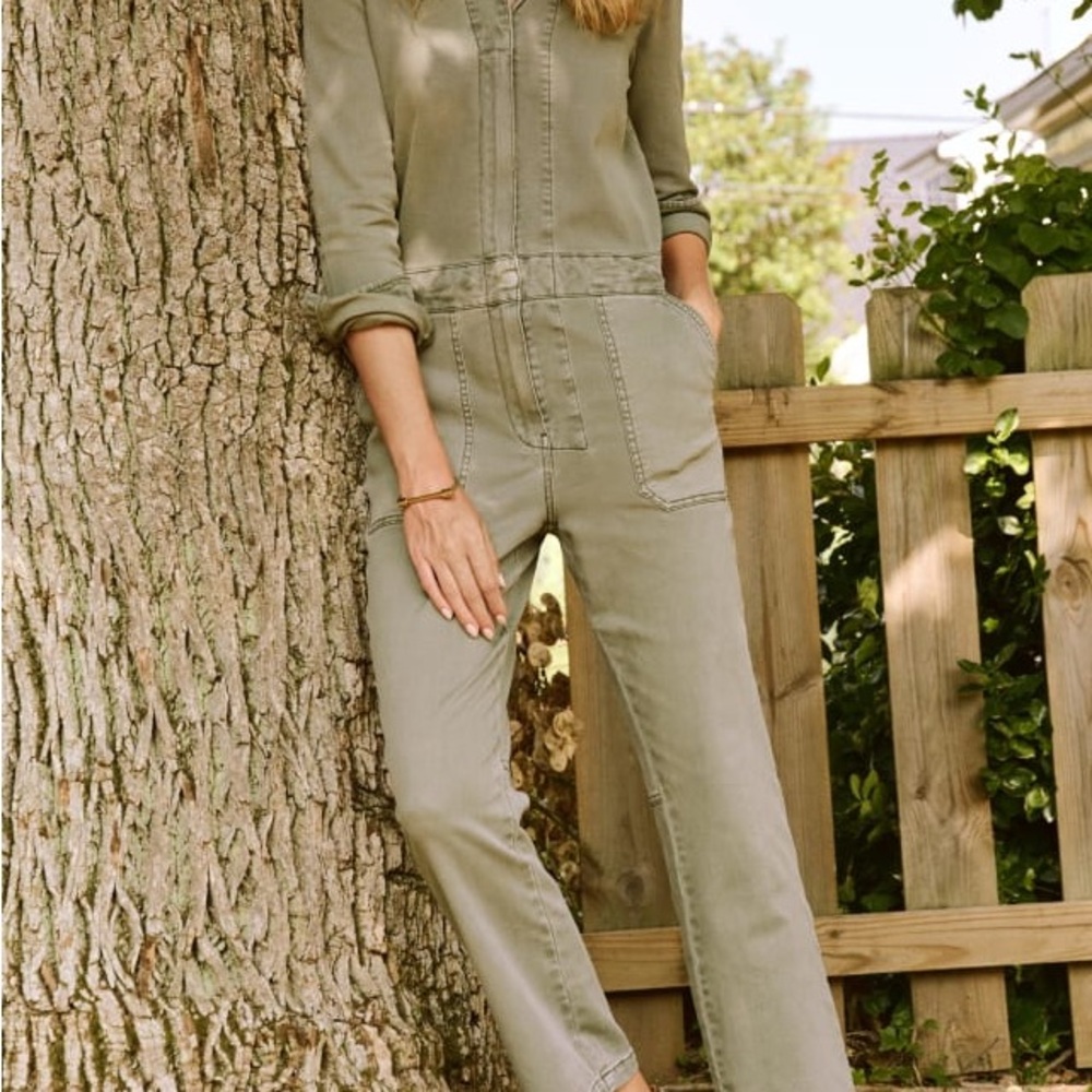 Faherty Olive Green Jumpsuit
